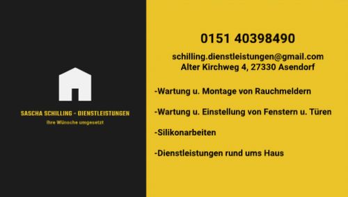 Logo von Sascha Schilling - Dienstleistungen