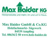 Logo von Max Haider GmbH & Co. KG
