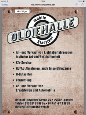 Logo von Oldiehalle Loxstedt