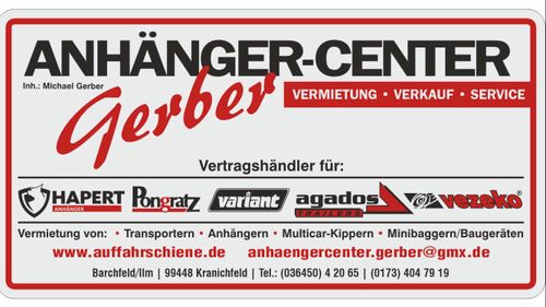 Logo von Anhänger Center Gerber Thüringen