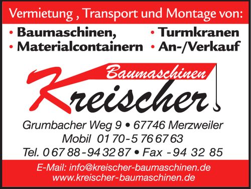 Logo von Kreischer Baumaschinenservice