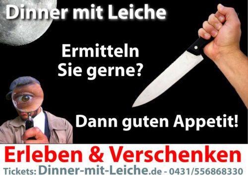 Logo von Dinner mit Leiche - Szenische Lesung in drei Gängen