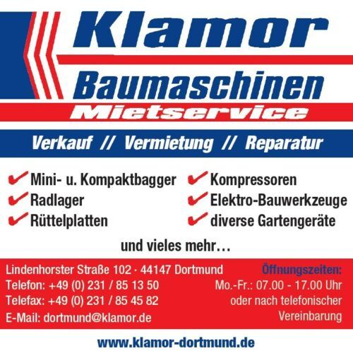 Logo von Klamor GmbH Baumaschinenvermietung 