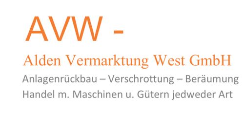 Logo von AVW - Alden Vermarktung West GmbH - Insolvenzverwertung - 