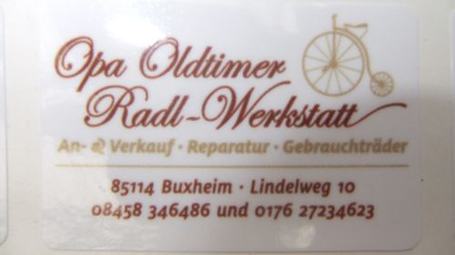 Opa Radl Werkstatt Buxheim