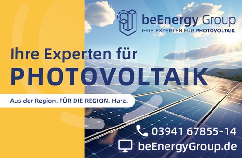 Logo von beEnergy Group - Ihre Experten für Photovoltaik