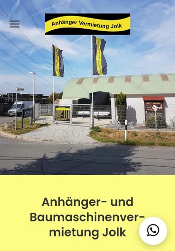 Logo von Anhänger & Baumaschinen Vermietung Jolk 
