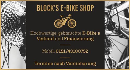 Logo von Block‘s E-Bike Shop                                               Patrick Block  (Geschäftsinhaber) 