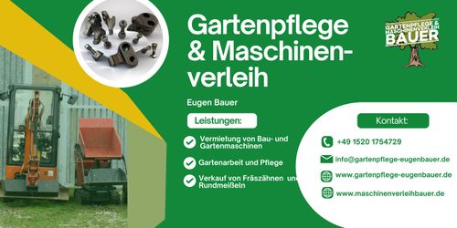 Logo von Gartenpflege & Maschinenverleih Bauer