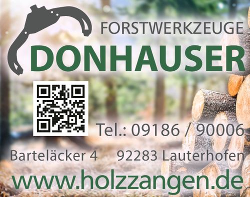 Logo von Forstwerkzeuge Donhauser           Urlaub vom 06.06.-23.06.2025