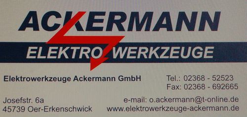Logo von Elektrowerkzeuge Ackermann GmbH