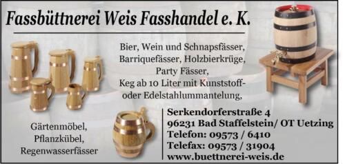Logo von Fassbüttnerei Weis Fasshandel e.K