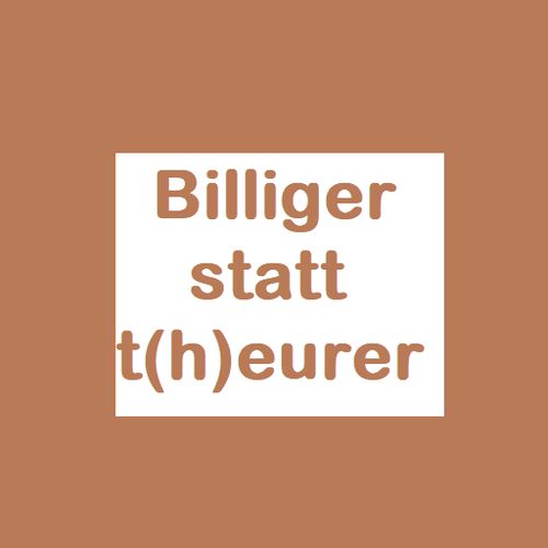 Logo von Billiger statt t(h)eurer