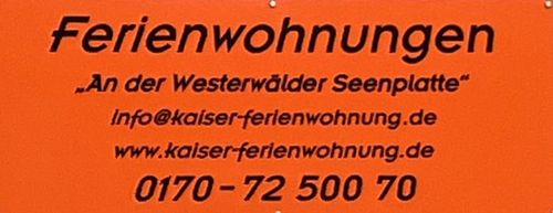 Logo von Regina Kaiser Ferienwohnungen "An der Westerwälder Seenplatte"