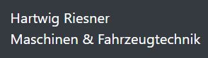 Logo von Hartwig Riesner - Maschinen & Fahrzeugtechnik
