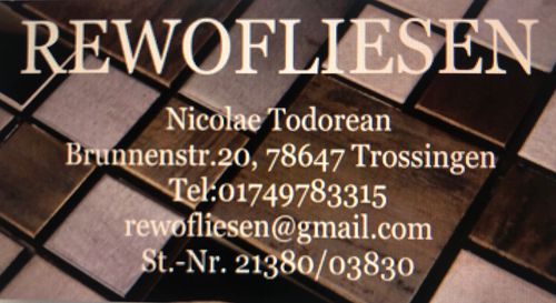 Logo von RewoFliesen Nicolae Todorean