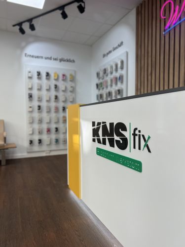 Logo von KNSfix - Werkstatt für die Erneuerung von Smartphone-Bildschirm Frontglas Reparatur