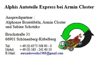 Logo von alphisautoteileexpressbeiarmincloster